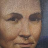 Portrait Oil on canvas Modern spirit signed Magisson 1930