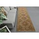 Vintage Turkish Hand-Knotted Wool Cotton Orange Runner Rug 101x380