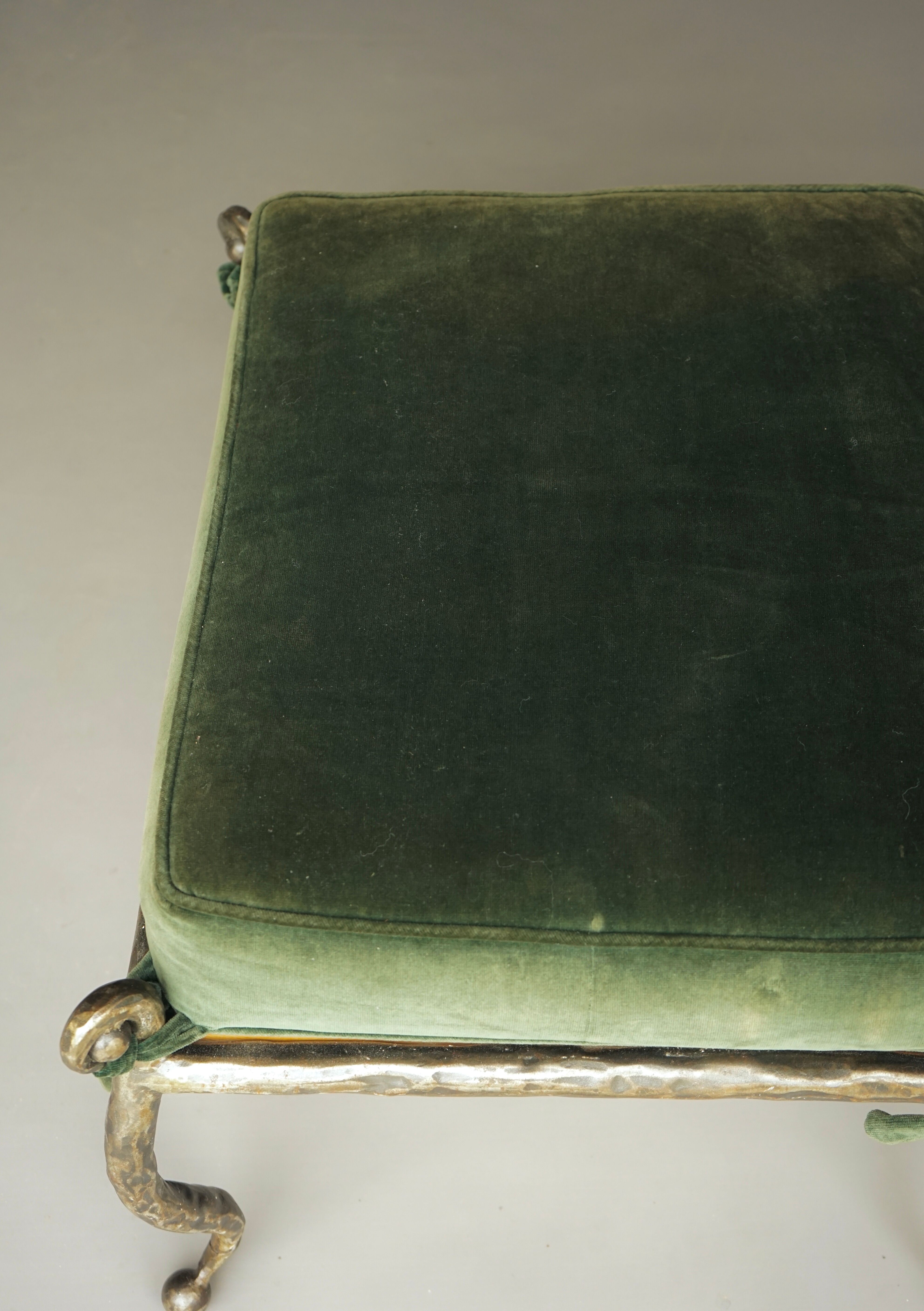 Postmodern Baroque style Armchair and Ottoman, 1980s