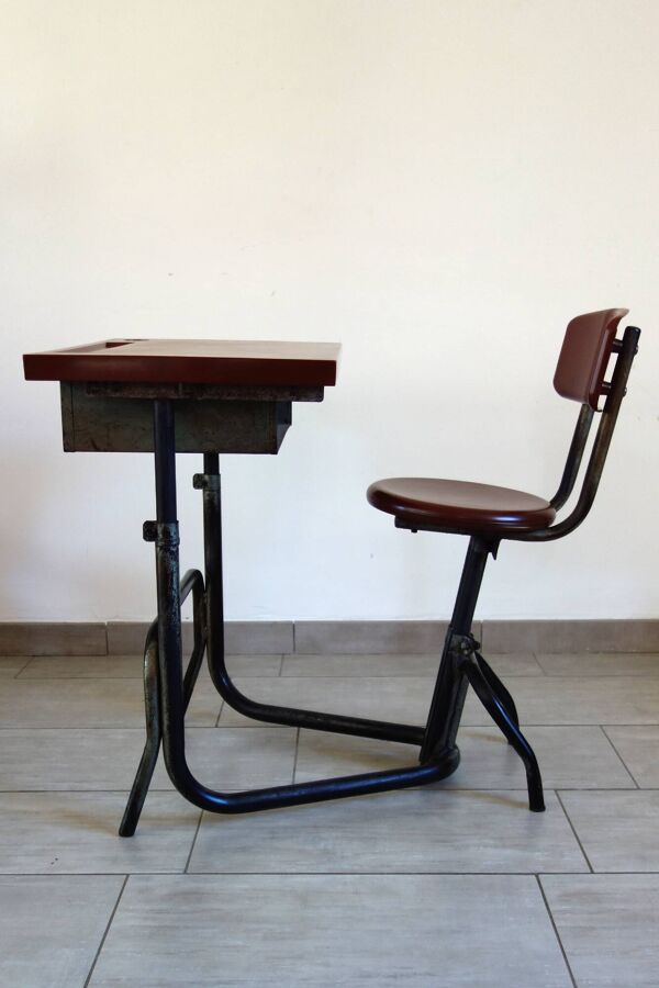 Ancien bureau écolier évolutif années 30