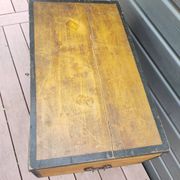 Old wooden advertising trunk Royal rice starch E.Remy & Cie