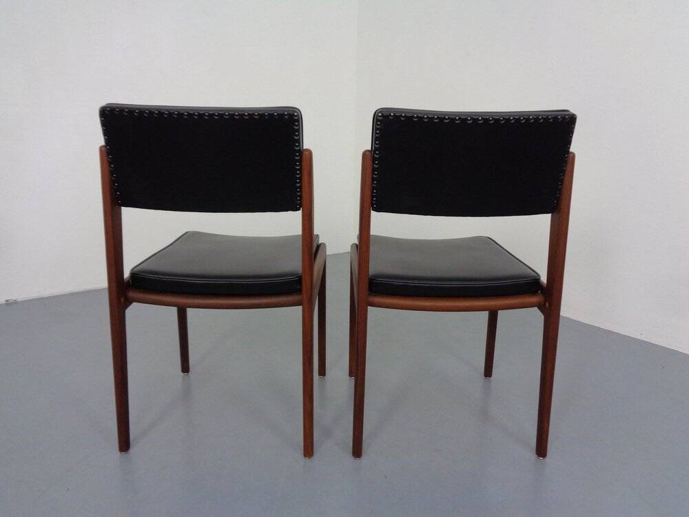 Set of Teak Dining Chairs Model 641P by Rudolf Glatzel for Thonet, 1960s