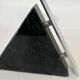 Pair of marble and steel candlesticks 1980