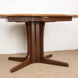 Scandinavian vintage telescopic teak table