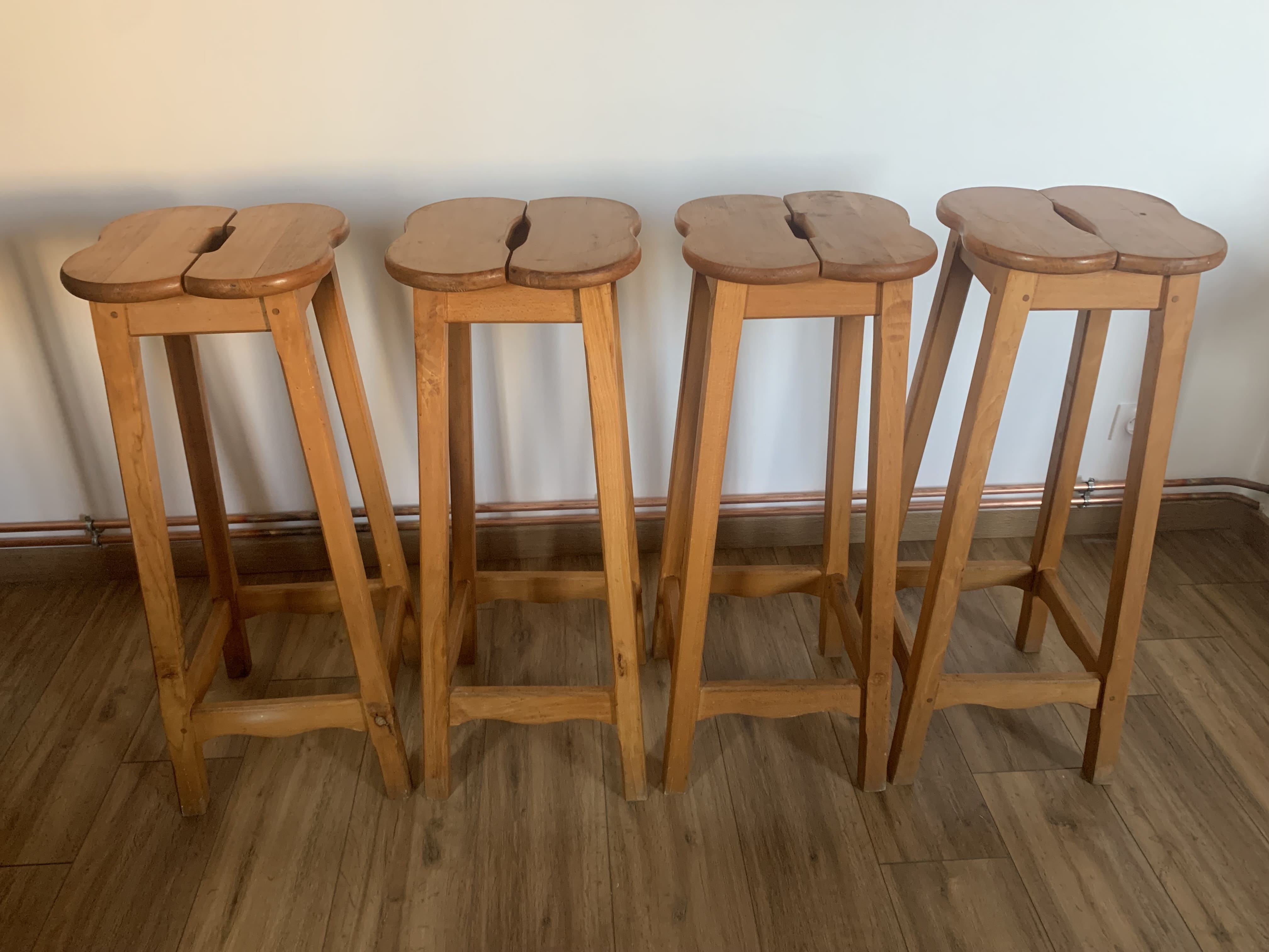 Set of 4 high stools