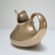 Pichet sculptural fonte laiton massif vintage