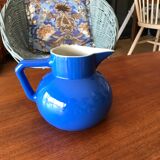 Porcelain blue pitcher