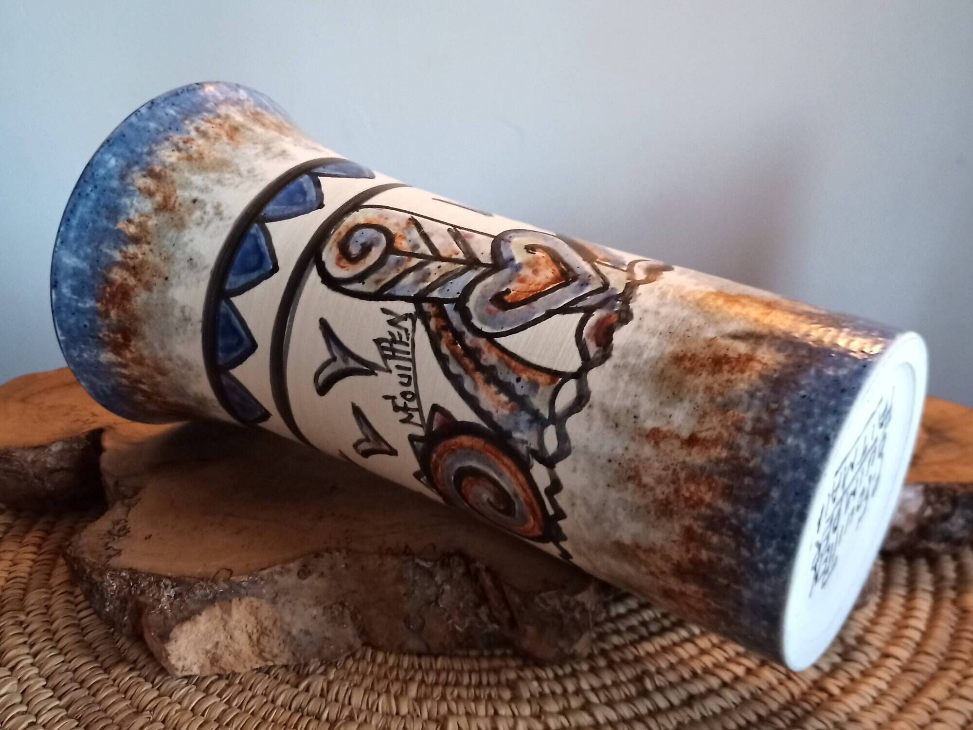 Vase en céramique de Quimper signé Fouillen