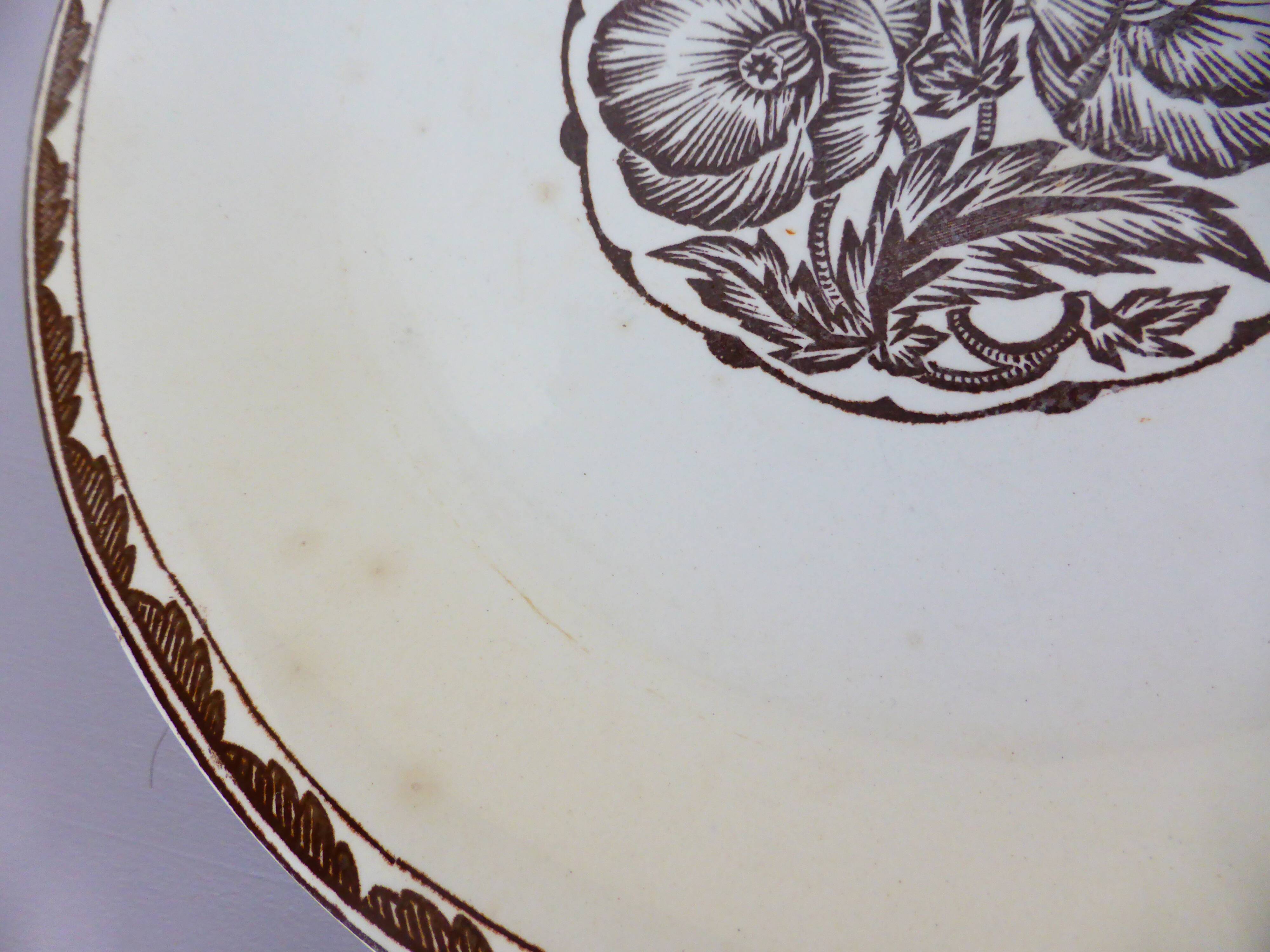 3 Sarreguemines flat plates, Argonne pattern 210734