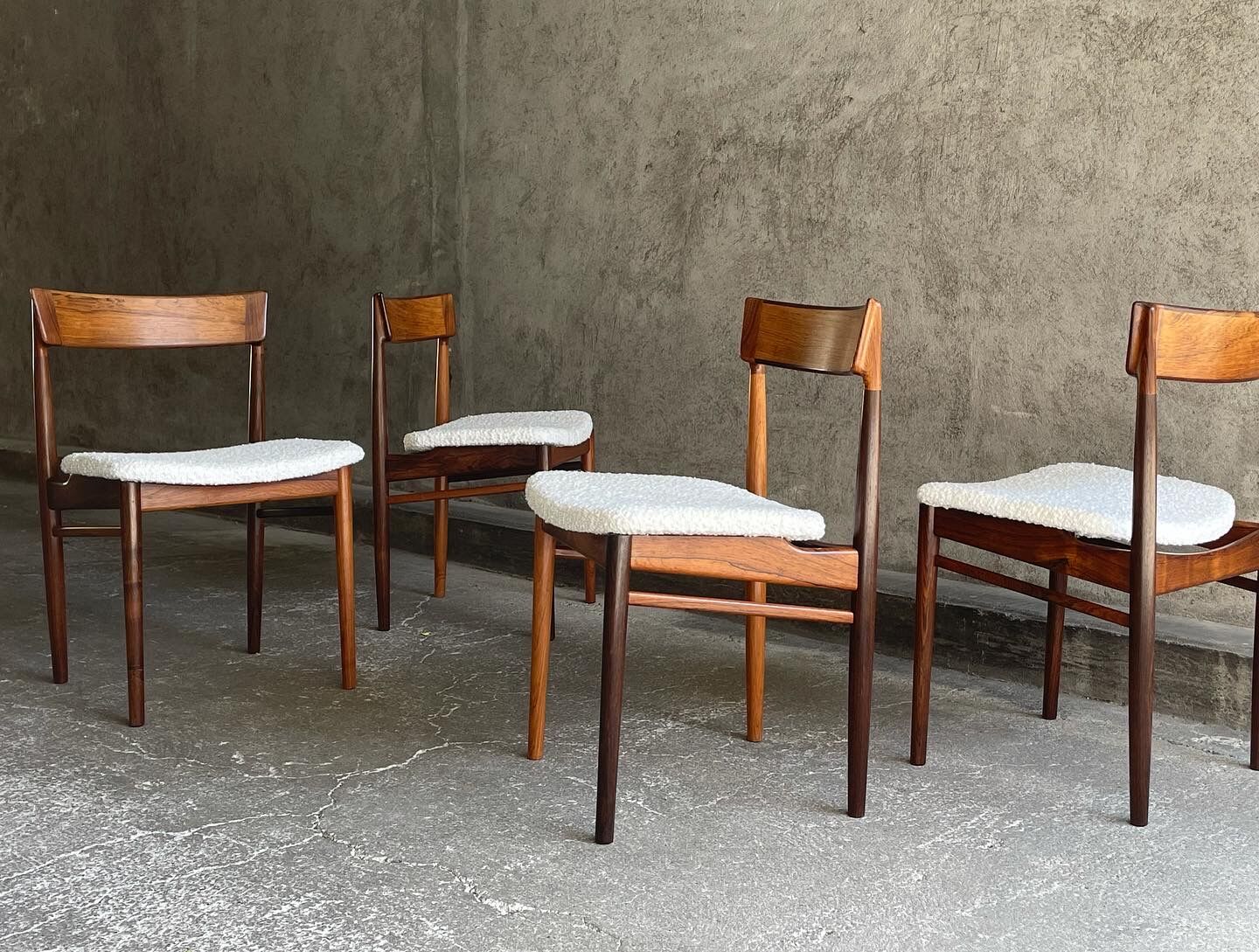 4 Danish rosewood chairs by Rosengren Hansen, 1960s