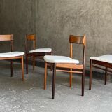 4 Danish rosewood chairs by Rosengren Hansen, 1960s