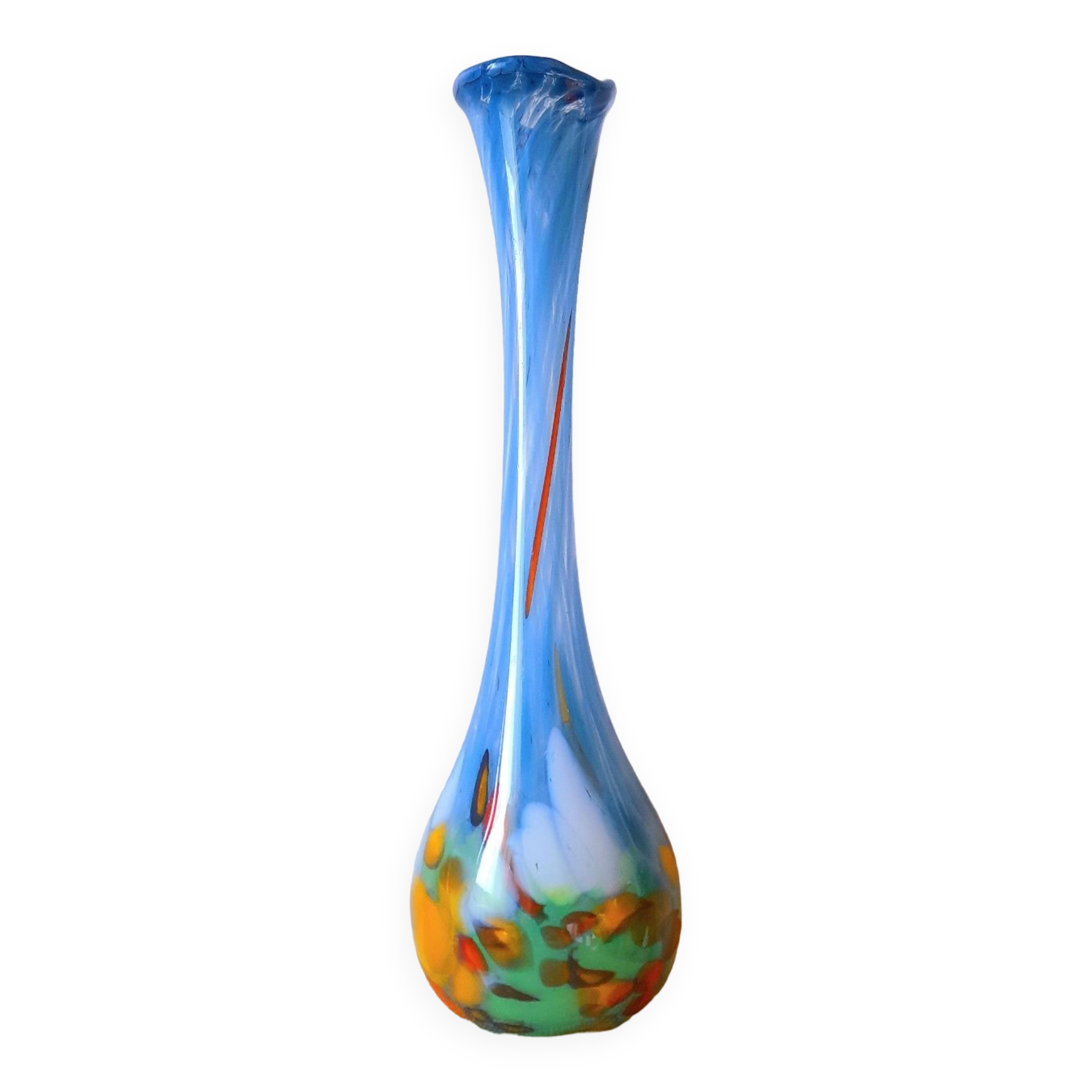 Soliflore en verre de Murano 60s