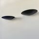 Pair of vintage black porcelain wall lights, Italy, 1970.