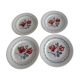 Set of two flat plates and two dessert plates Sarreguemines cannes model