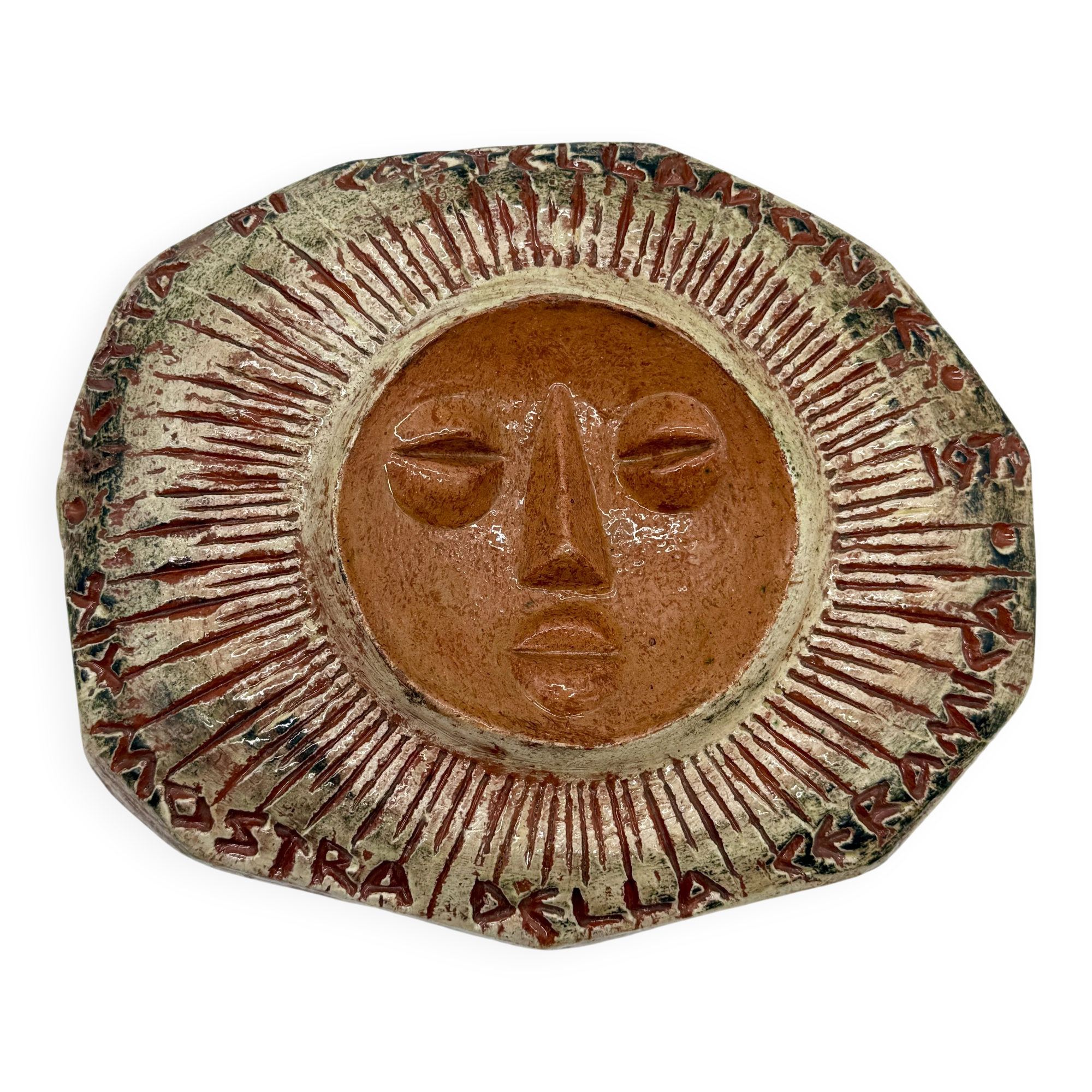 Wall ceramic "Sun" — Clizia (Mario Giani), 1979