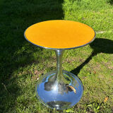 ORANGE smoked glass tulip foot table Gastone Rinaldi