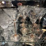 6 cocktail glasses