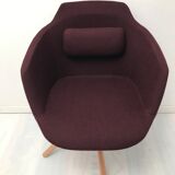 Chaise pivotante en tissu