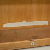 Vintage curtain furniture in light oak