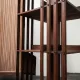 Rotating wooden library from the early 20th century.
