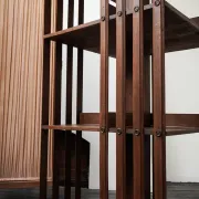 Rotating wooden library from the early 20th century.
