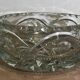 FRUIT CUTTER, SALAD BOWL in Solid CRYSTAL decorated with Hand-Cut PATTERNS