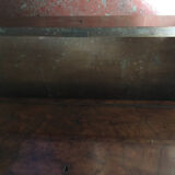 Commode coiffeuse dite chemin de fer en ronce de noyer