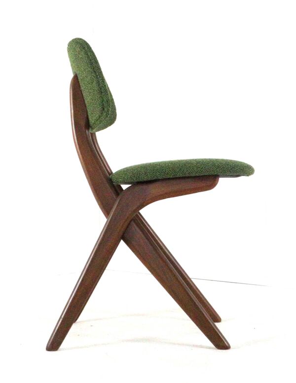 4 chaises ciseaux AwA restaurées, Pays-Bas milieu XXème