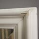 Mirror frame in white painted wood, Giuseppe Restelli Cristani, 1970s, , 119x60 cm