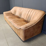 Vintage leather sofa set, 1960s