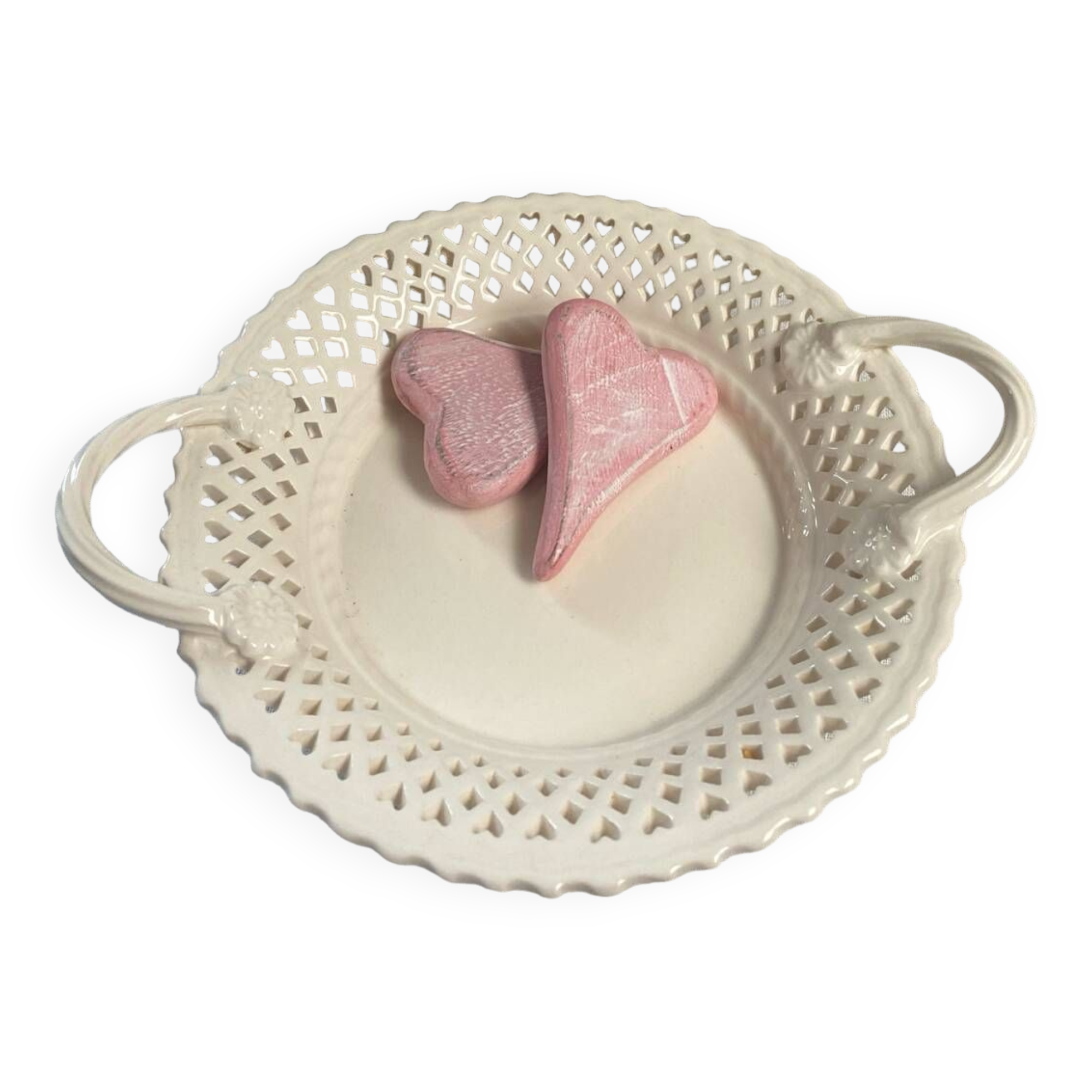 English openwork earthenware cup