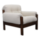 Mid-century restored bouclé armchair, Czechoslovakia 1970s