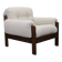 Mid-century restored bouclé armchair, Czechoslovakia 1970s