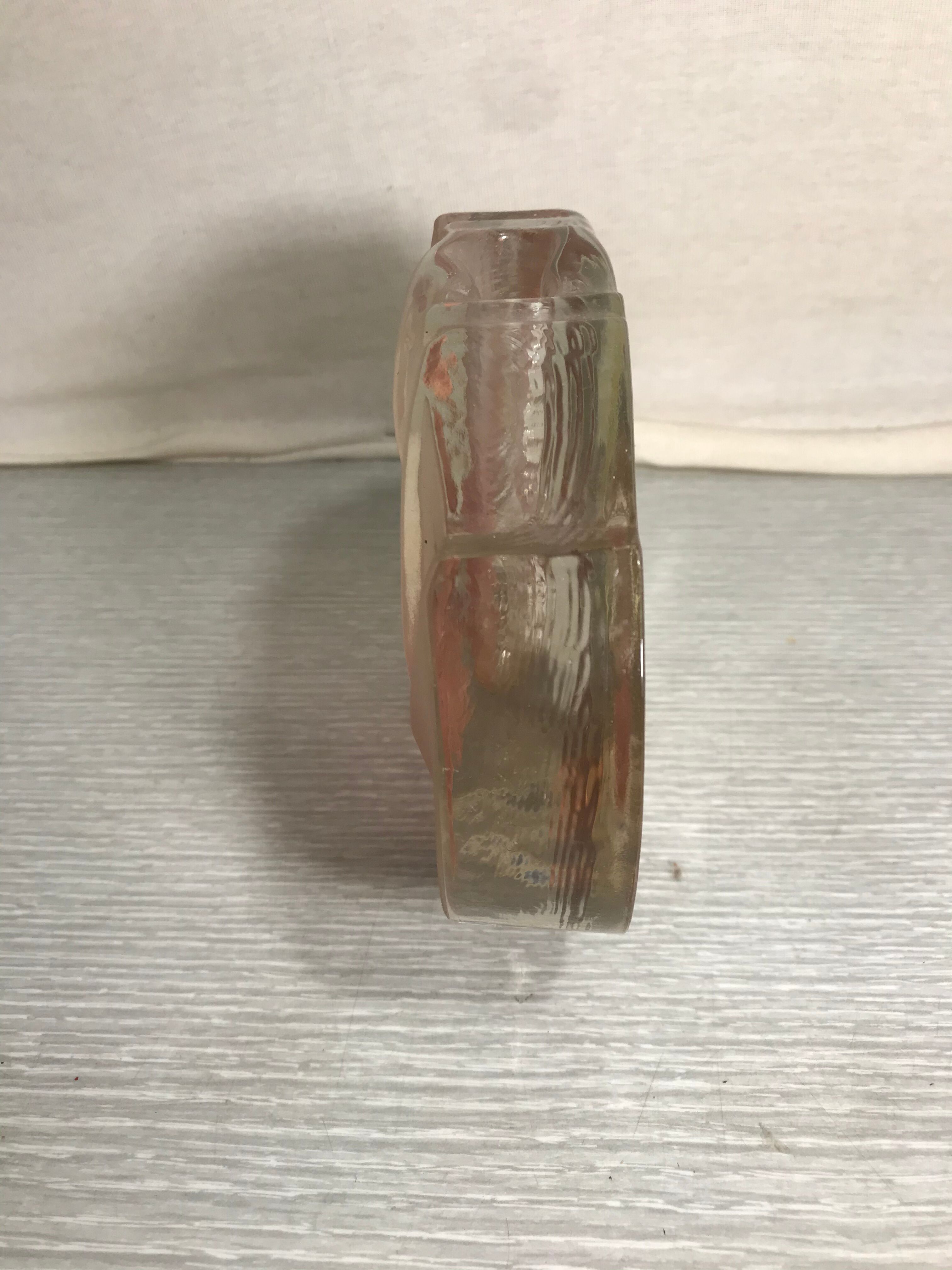 Ancient soliflore crystal vase Walther glas glass rose form lotus vintage