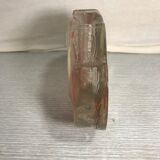 Vase ancien soliflore cristal Walther glas verre rose forme lotus vintage