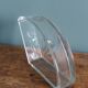 Aperitif platter, metal server and glass ramekins, Art Deco