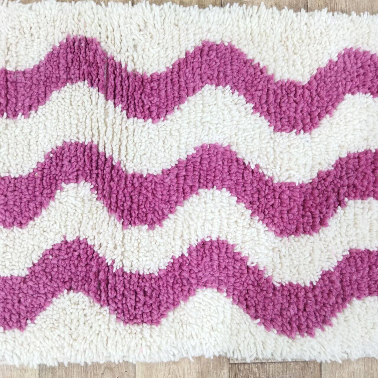Tapis berbère Couloir Azilal en laine fait main 200 X 65 CM