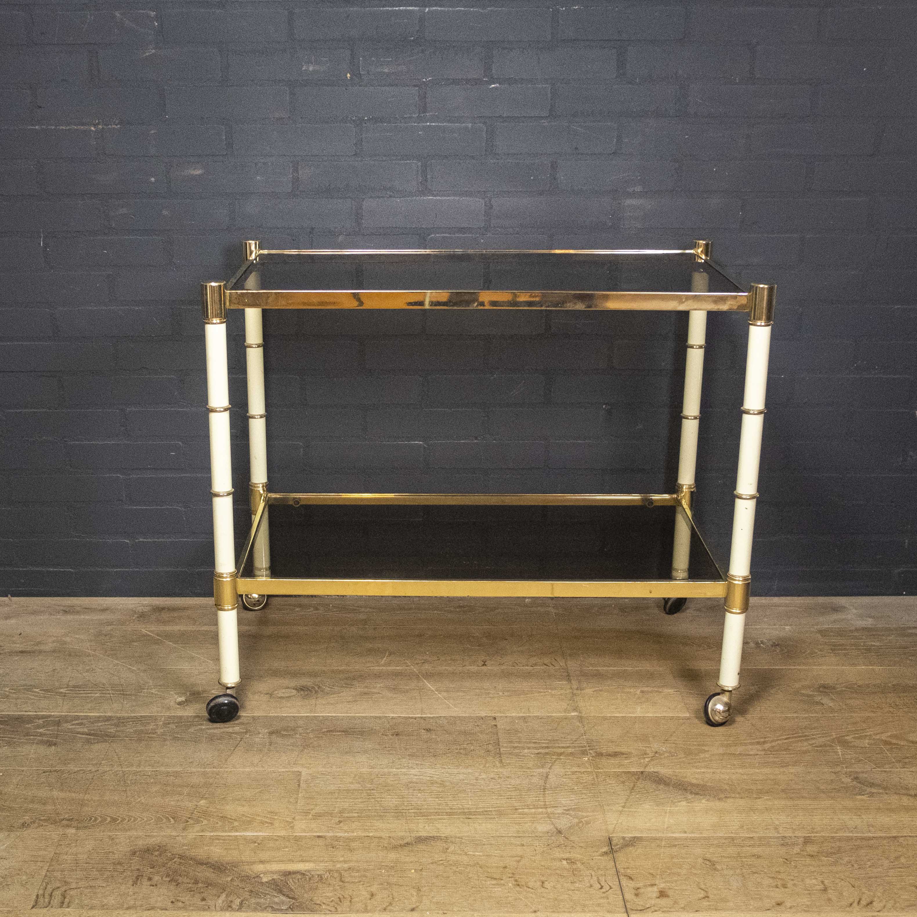 Serving trolley "faux Bamboo"