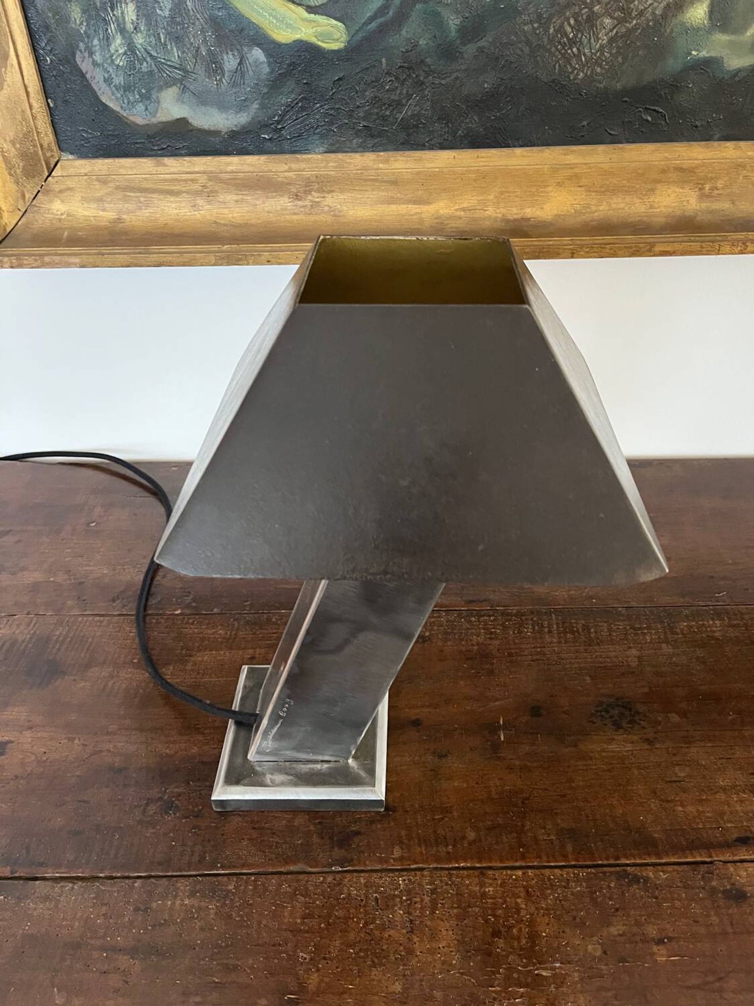 Lampe de bureau en acier