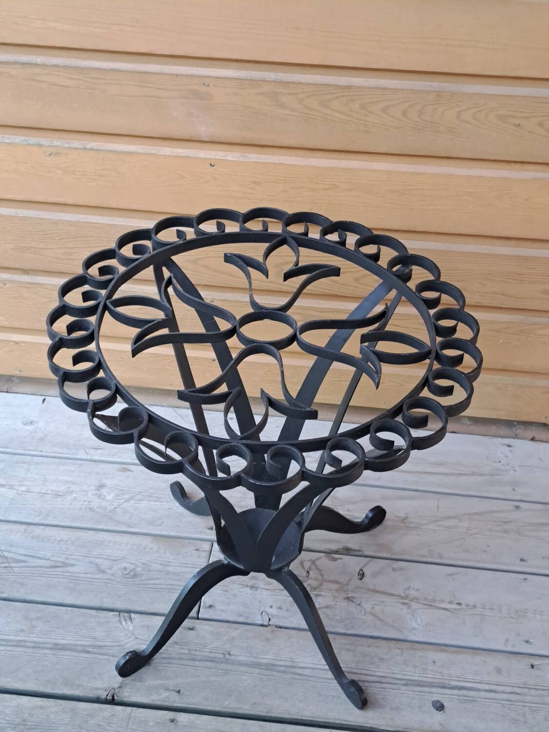 Table basse fer forgé