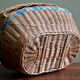 Panier en osier tressé, vannerie artisanale