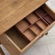 1970s, Scandinavian side table with drawer, solid oak wood, teak wood.
