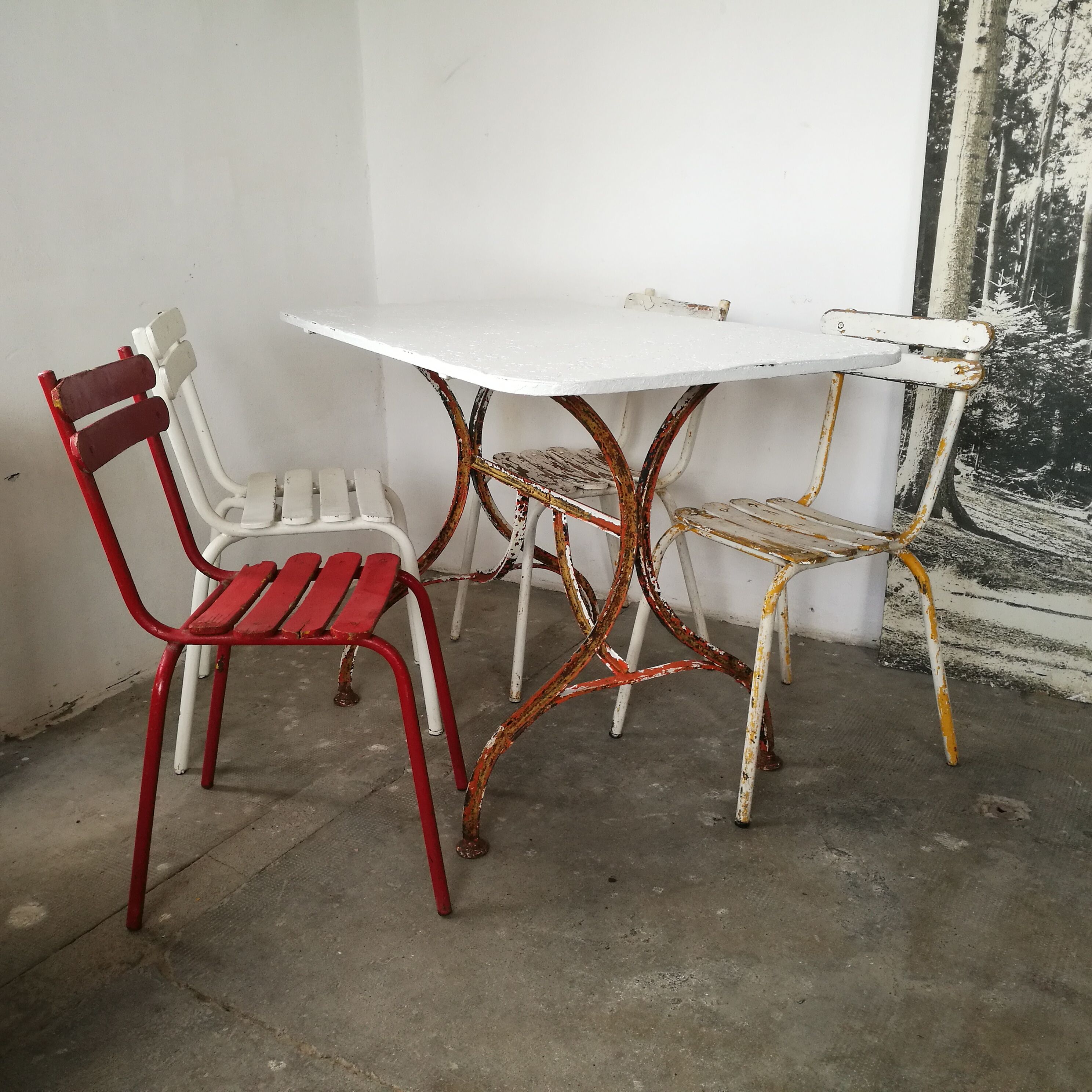 1930 Riveted Garden Table