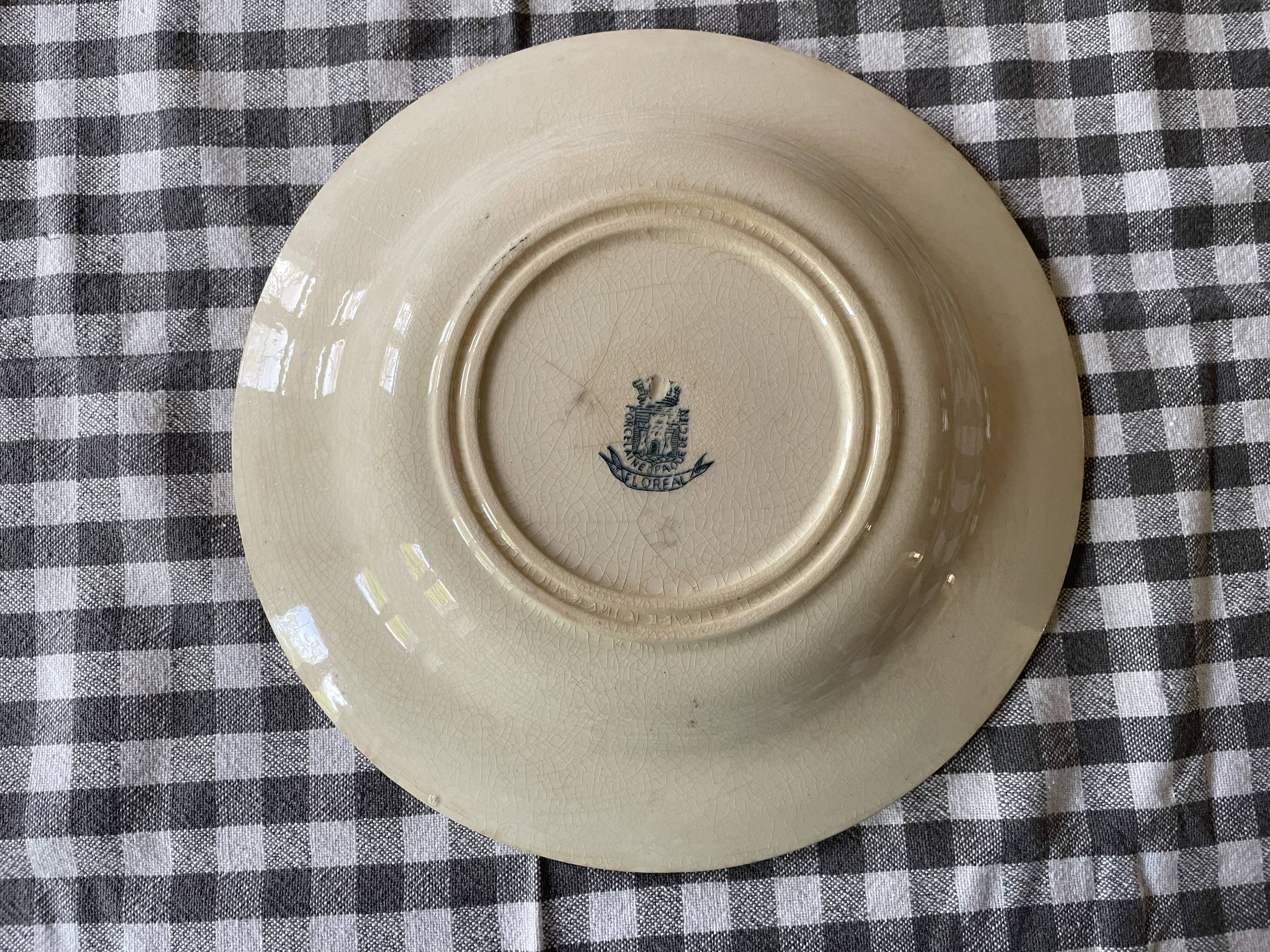 Mismatched ironstone plates