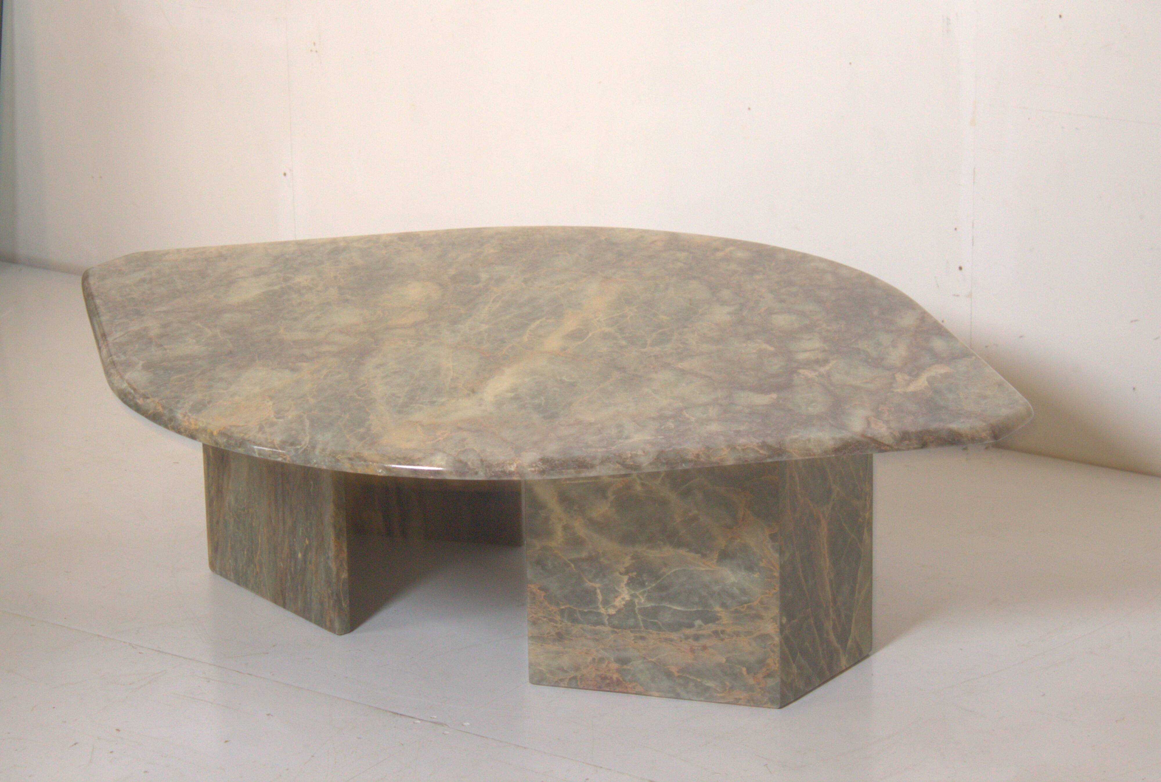 Vintage Italian Onyx Coffee Table from the 1970s