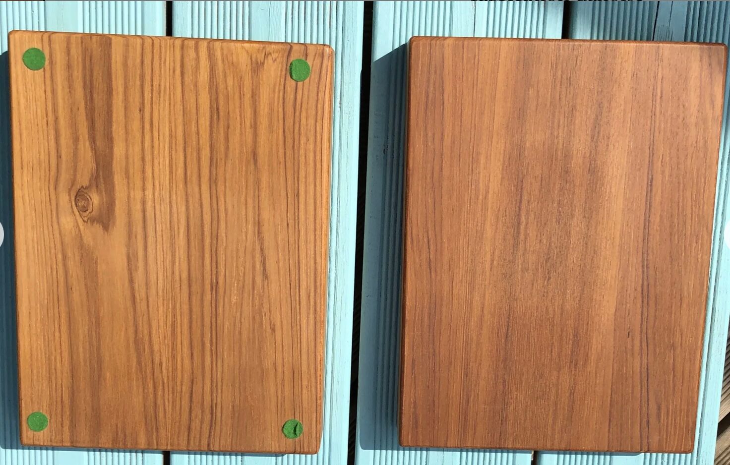 Massive Danish-made teak box 60s without hinges