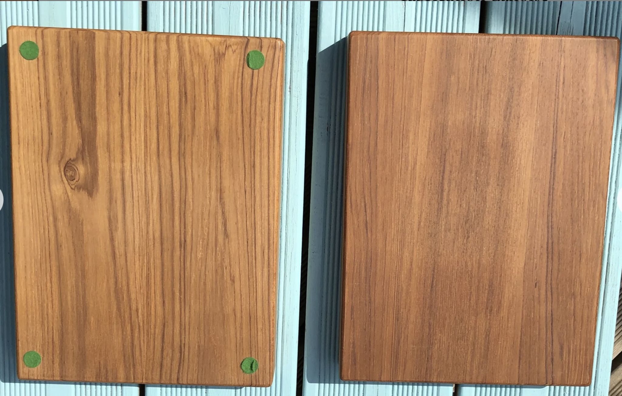 Massive Danish-made teak box 60s without hinges
