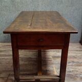 Large antique solid wood table from the Louis XIV period.