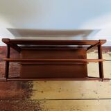 Guy rodgers magazine rack storage vintage retro mid century modern furniture teak danish design