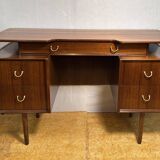 Mid-Century Retro Vintage Teak Floating-Top Desk by GPlan E. Gomme – 1960